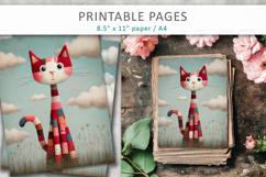 printable animal illustrations for kids, cute animal pages Product Image 1