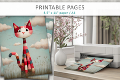 printable animal illustrations for kids, cute animal pages Product Image 4