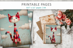 printable animal illustrations for kids, cute animal pages Product Image 5