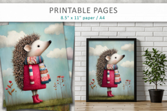 cute animal junk journal pages, animal printables Product Image 6