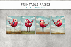 cute animal junk journal printable pages Product Image 2