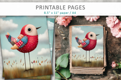 cute animal junk journal printable pages Product Image 3