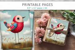 cute animal junk journal printable pages Product Image 1