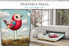 cute animal junk journal printable pages Product Image 4