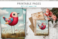 cute animal junk journal printable pages Product Image 5