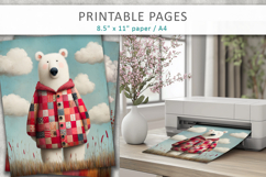 printable animal illustrations for kids, animal poster Product Image 5