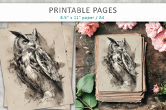 forest animal illustrations, junk journal Product Image 1