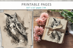 forest animal illustrations, junk journal Product Image 4