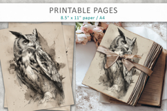 forest animal illustrations, junk journal Product Image 5