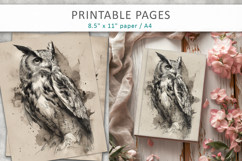 forest animal illustrations, junk journal Product Image 7