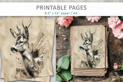 woodland animal art pages Product Image 1