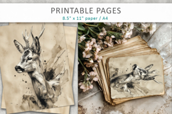 woodland animal art pages Product Image 4