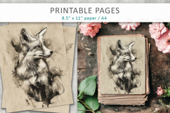 ink forest animals printable Product Image 3