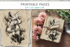 ink forest animals printable Product Image 4