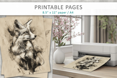ink forest animals printable Product Image 5