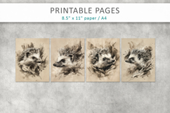 hand drawn animal illustrations, junk journal Product Image 2