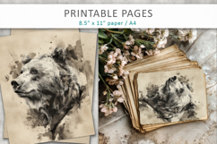 hand drawn animal illustrations, digital paper Product Image 5