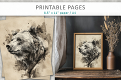 hand drawn animal illustrations, digital paper Product Image 7