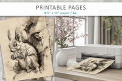 hand drawn animal illustrations, nature art Product Image 5