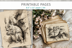 hand drawn animal illustrations, nature art Product Image 6