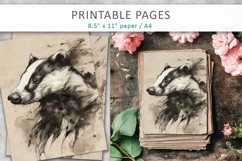 forest animal illustrations, digital paper Product Image 1