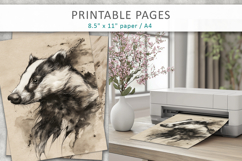 forest animal illustrations, digital paper Product Image 3