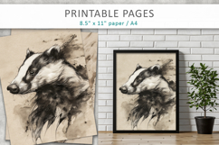 forest animal illustrations, digital paper Product Image 7