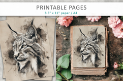 forest animal illustrations, printable art Product Image 3