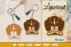 Dog Border Collie Keychain Lasercut BUNDLES Product Image 3