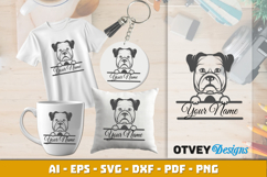 Head Dog Animals Keychain SVG Product Image 1