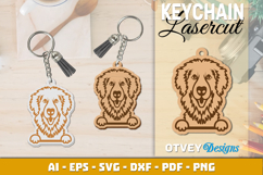 Dog Kuvasz Hungarian Keychain Lasercut Product Image 1