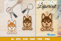 Dog Border Collie Keychain Lasercut BUNDLES Product Image 11