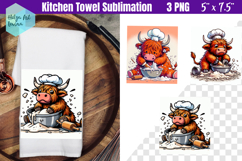 Funny farm animals Kitchen Towel Sublimation Product Image 1