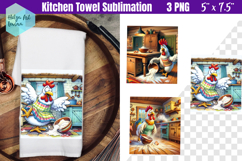 Funny farm animals Kitchen Towel Sublimation Product Image 1