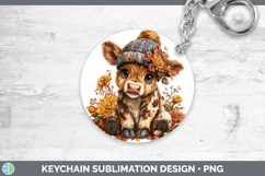 GorgeousAnimals Knit Hat Keychain design.