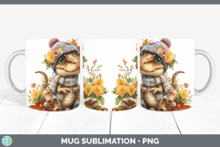 GorgeousAnimals Knit Hat Mug Wrap design.