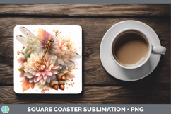 GorgeousAnimals Knit Hat Square Coaster design.