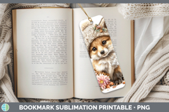GorgeousAnimals Knit Hat Bookmark design.