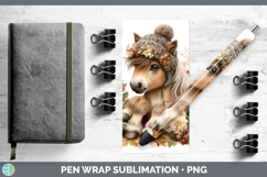 GorgeousAnimals Knit Hat Pen Wrap design.