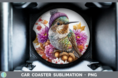 GorgeousAnimals Knit Hat Car Coaster design.