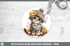 GorgeousAnimals Knit Hat Keychain design.