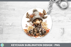 GorgeousAnimals Knit Hat Keychain design.