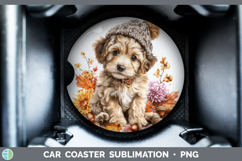GorgeousAnimals Knit Hat Car Coaster design.
