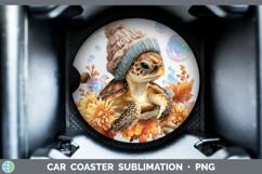 GorgeousAnimals Knit Hat Car Coaster design.