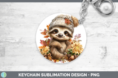 GorgeousAnimals Knit Hat Keychain design.