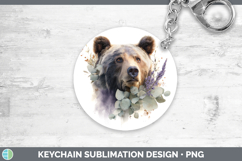 GorgeousAnimals Lavender and Eucalyptus Keychain design.