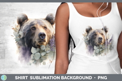 GorgeousAnimals Lavender and Eucalyptus Shirt design.
