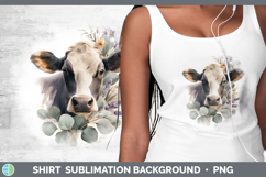 GorgeousAnimals Lavender and Eucalyptus Shirt design.