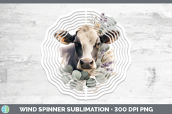 GorgeousAnimals Lavender and Eucalyptus Wind Spinner design.