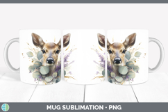 GorgeousAnimals Lavender and Eucalyptus Mug Wrap design.